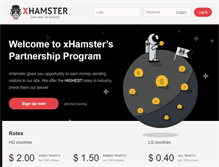 Tablet Screenshot of partners.xhamster.com